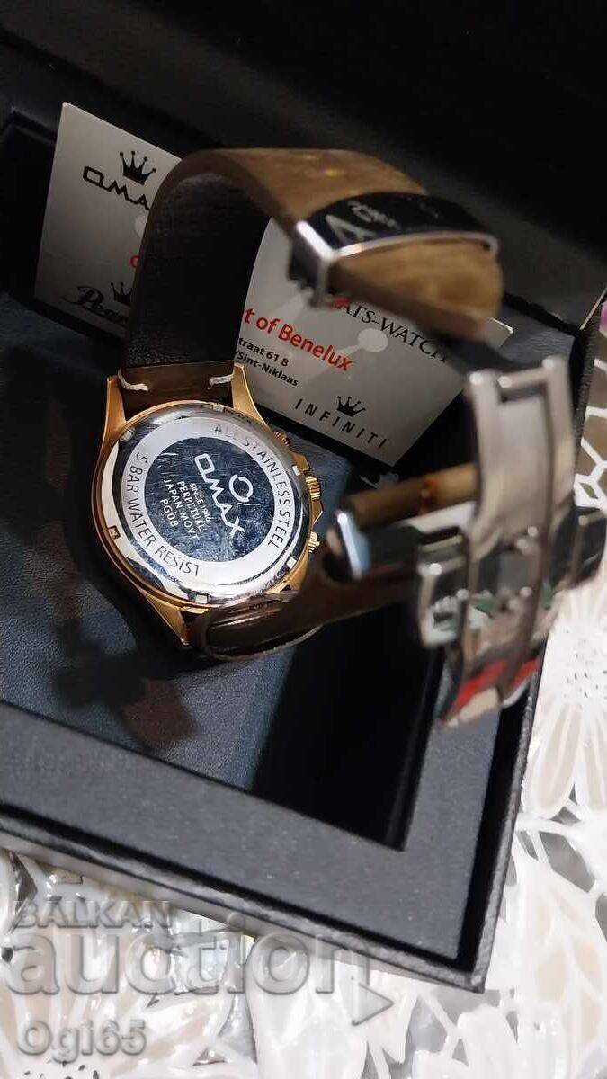 "OMAX" Product of Switzerland. Men's watch with price € 80.00 | 156.47 BGN