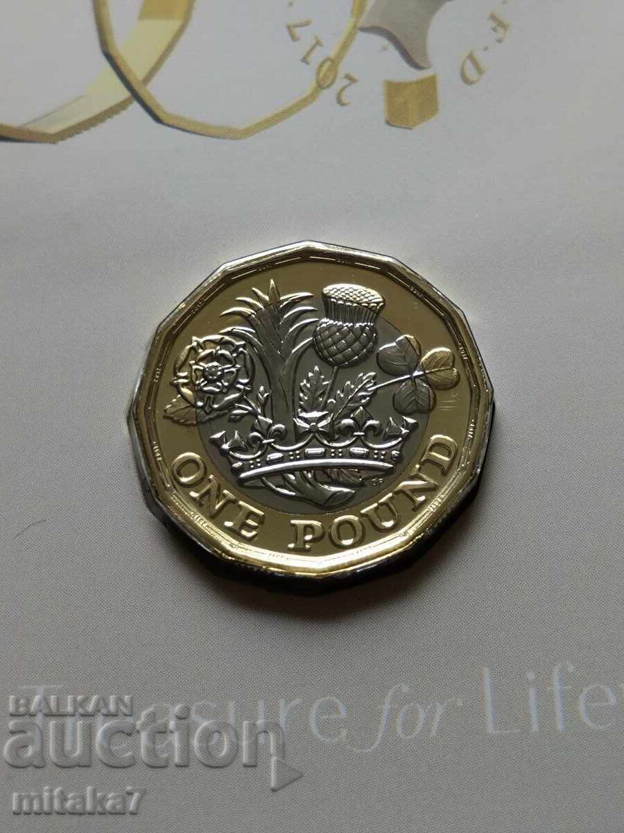 1 liră 2017, Marea Britanie cu preț € 9.00 | 17.60 BGN