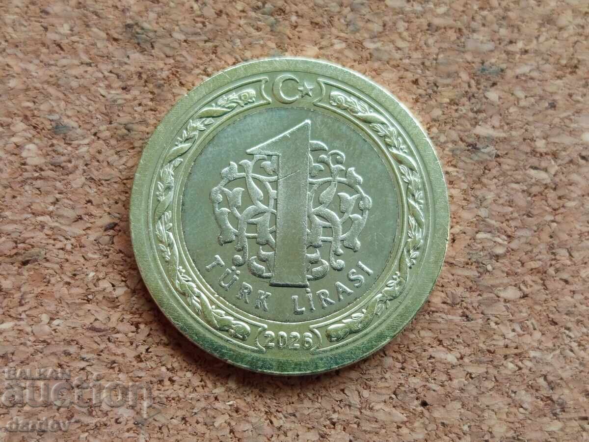 Turcia 1 liră, 2026