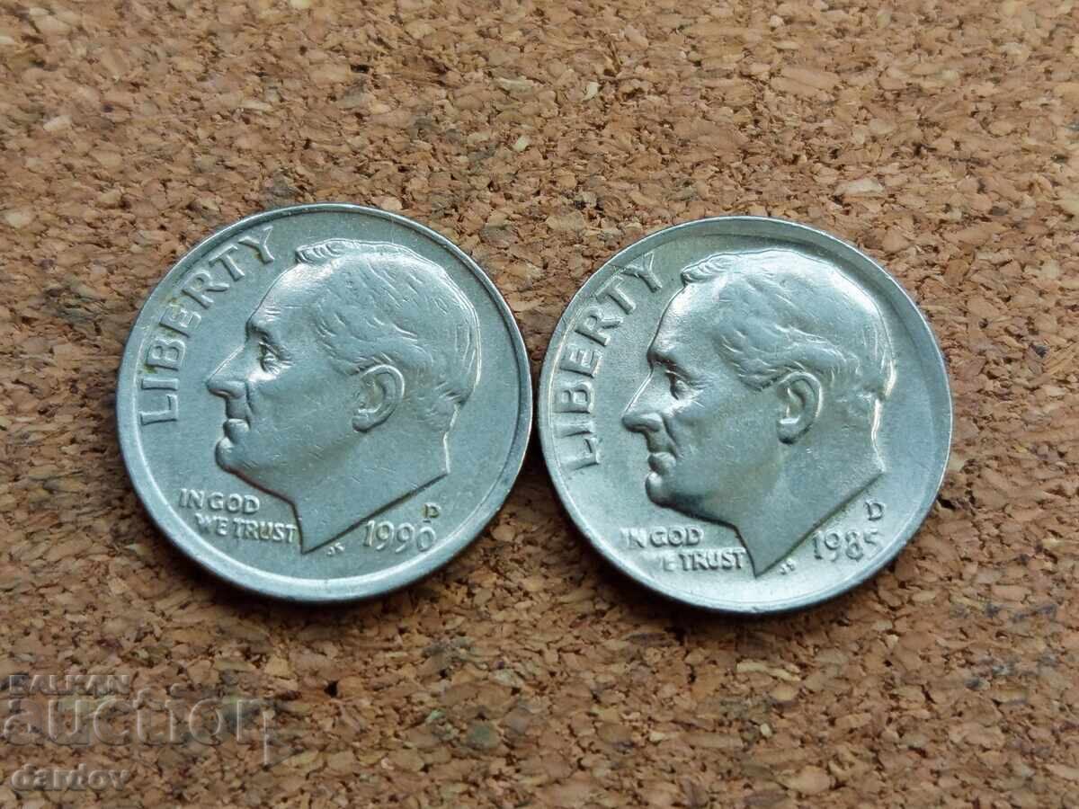 USA, 1 dime / 2 pcs