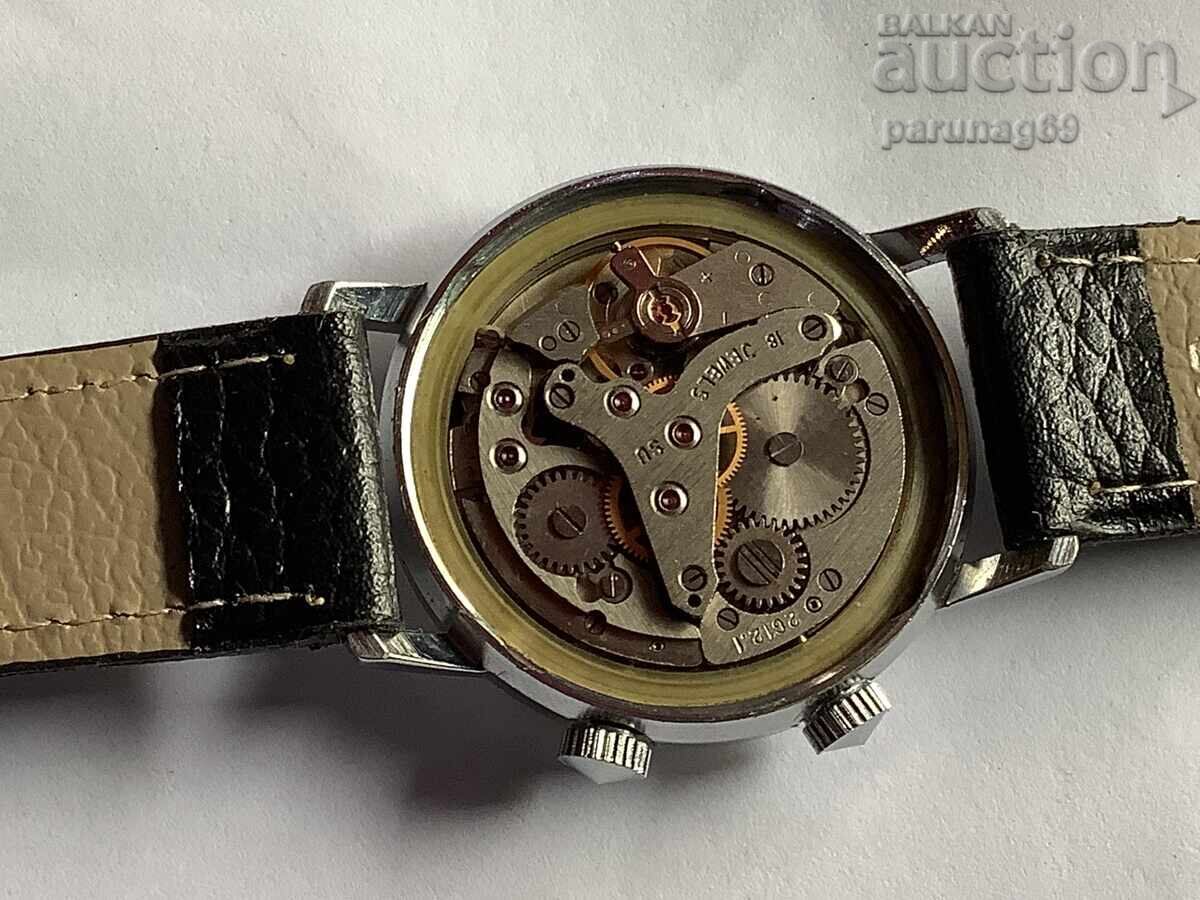 Licitație Ceas vintage URSS (POLJOT) ALARMĂ 18 rubine Licitație Ceas vintage URSS (POLJOT) ALARMĂ 18 rubine