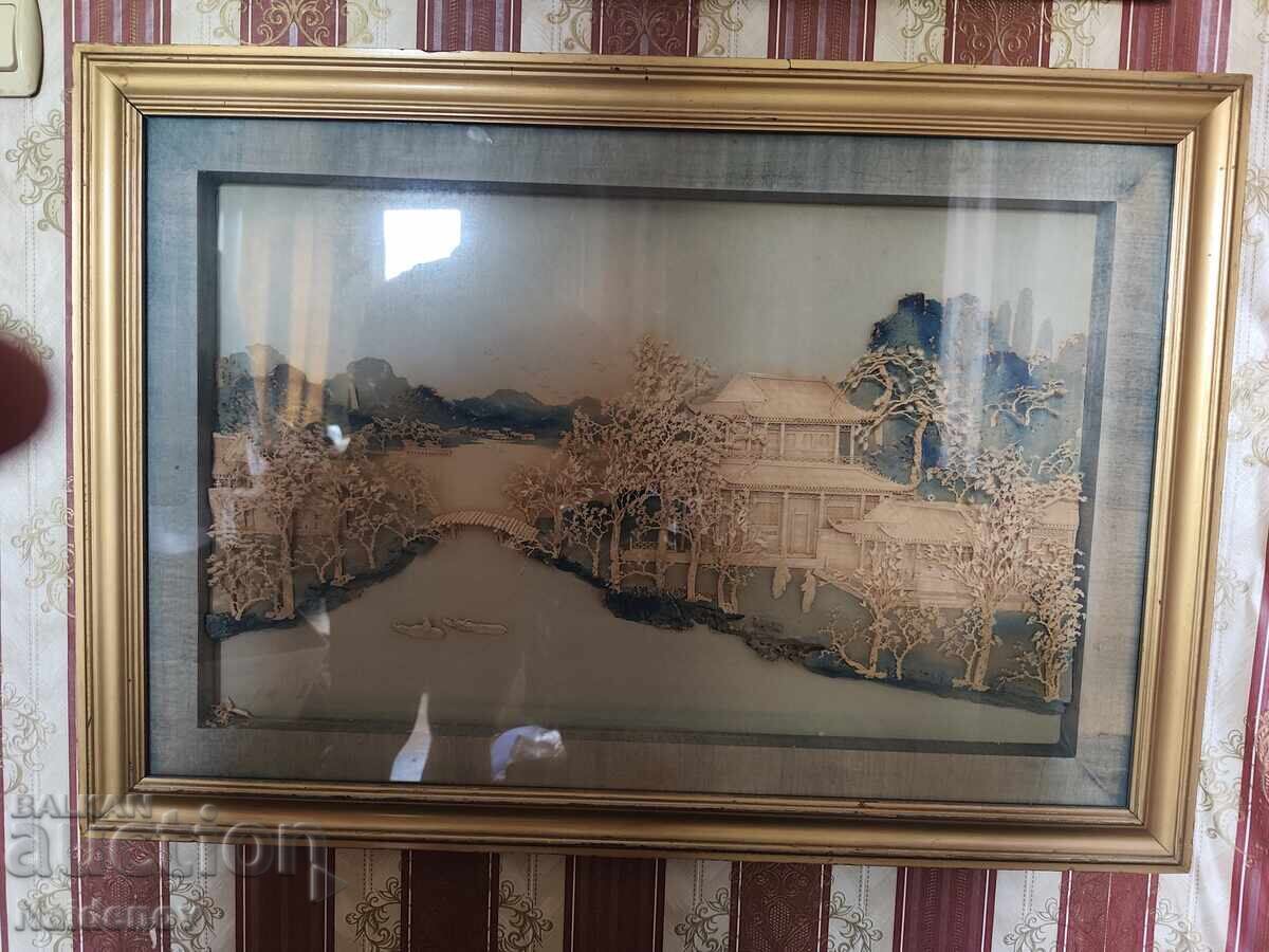 Old Chinese Painting Cork Diorama with price € 600.00 | 1173.50 BGN Old Chinese Painting Cork Diorama with price € 600.00 | 1173.50 BGN