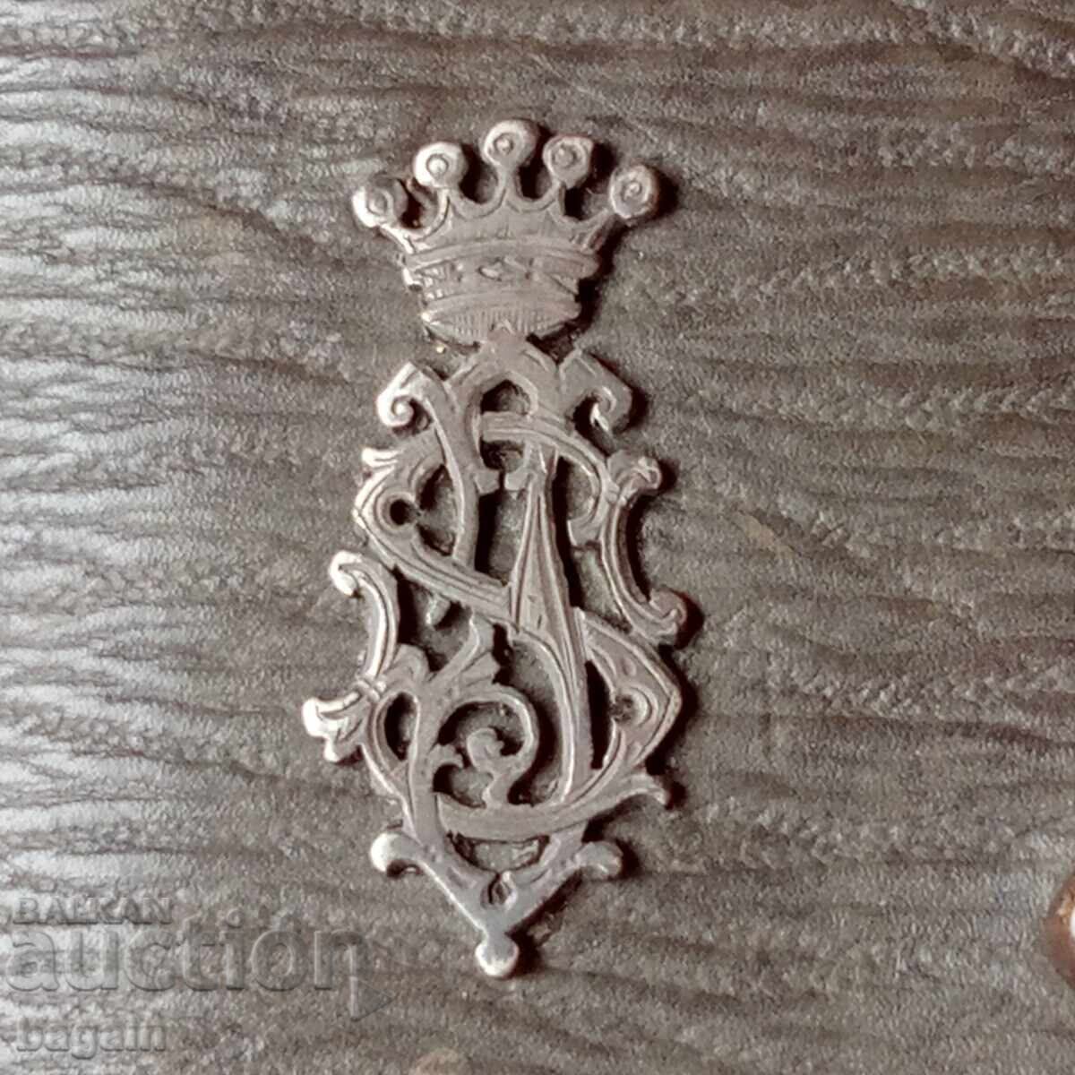 Portofel de baron, monogramă de argint