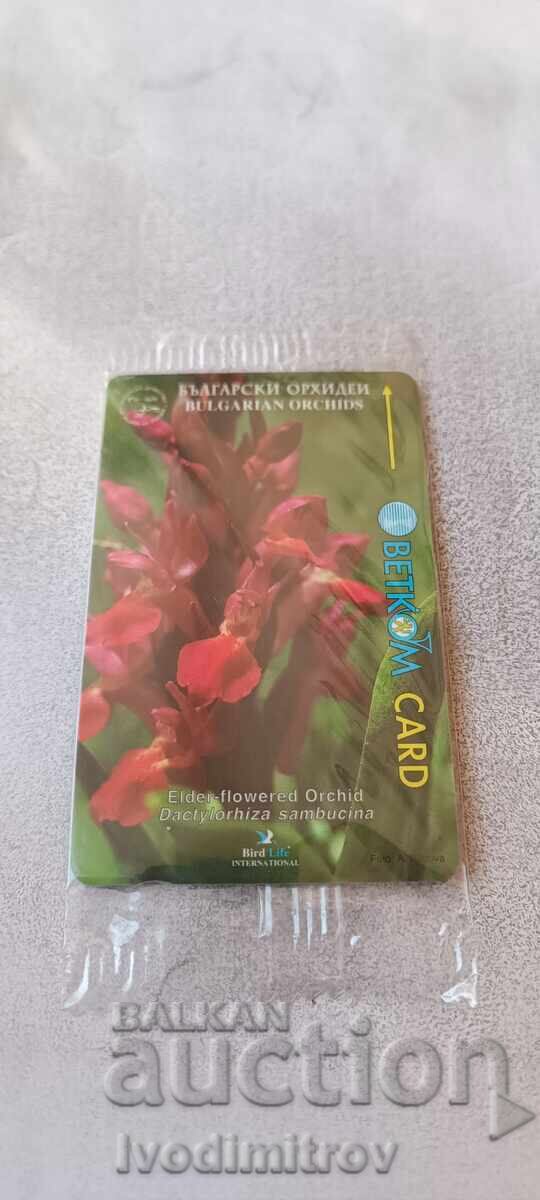 Τηλεκάρτα BETKOM Βουλγαρικές ορχιδέες Dactylorhiza sambucina