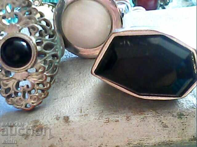 silver-plated rings with natural stones with price € 10.00 | 19.56 BGN