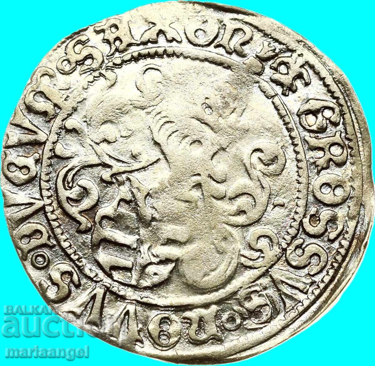 1 Groschen Saxonia Germania Frederic I Linia Albertină 22mm - 7