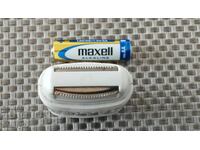 Mini battery-operated epilator with combs 1.5 V