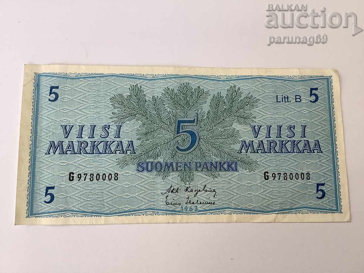 Finland 5 stamps 1963