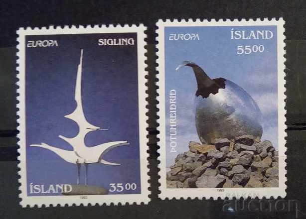 Islanda 1993 Europa CEPT Artă/Picturi MNH Islanda 1993 Europa CEPT Artă/Picturi MNH