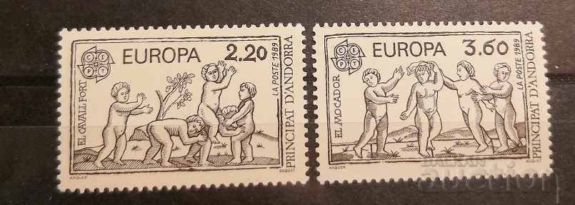 Andorra Franceză 1989 Europa CEPT Copii MNH