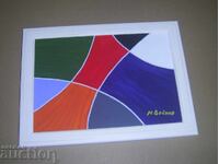 Momchil Voynov sings - acrylic painting on canvas