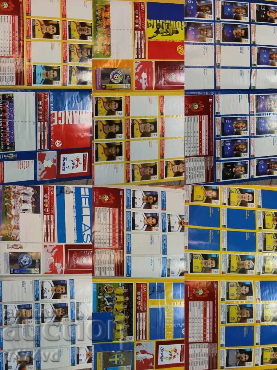 Auction  Album - FOOTBALL UEFA EURO 2008, a total of 330 stickers are pasted
