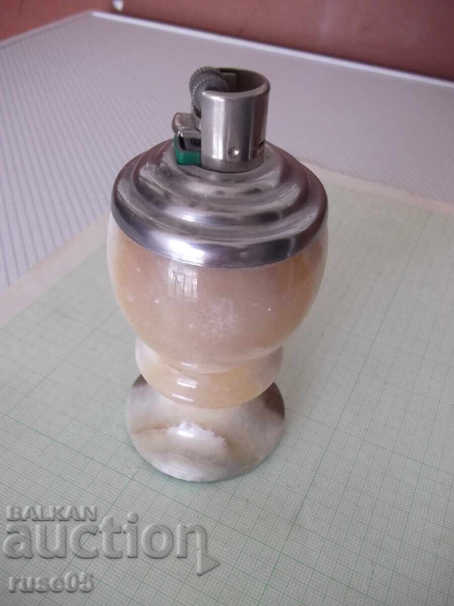 Запалка газова с мек пламък в мраморна поставка - 6