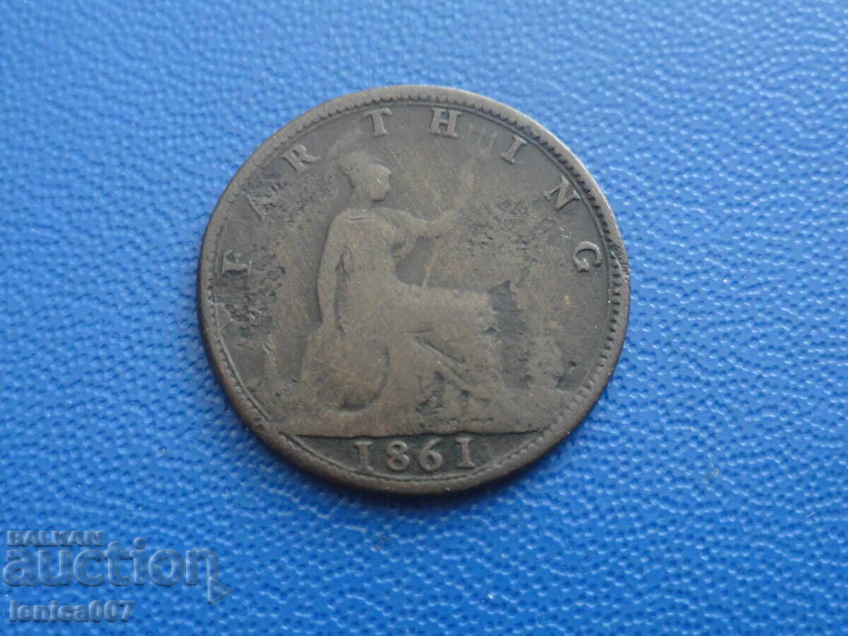 Marea Britanie 1861 - 1 farthing (m)
