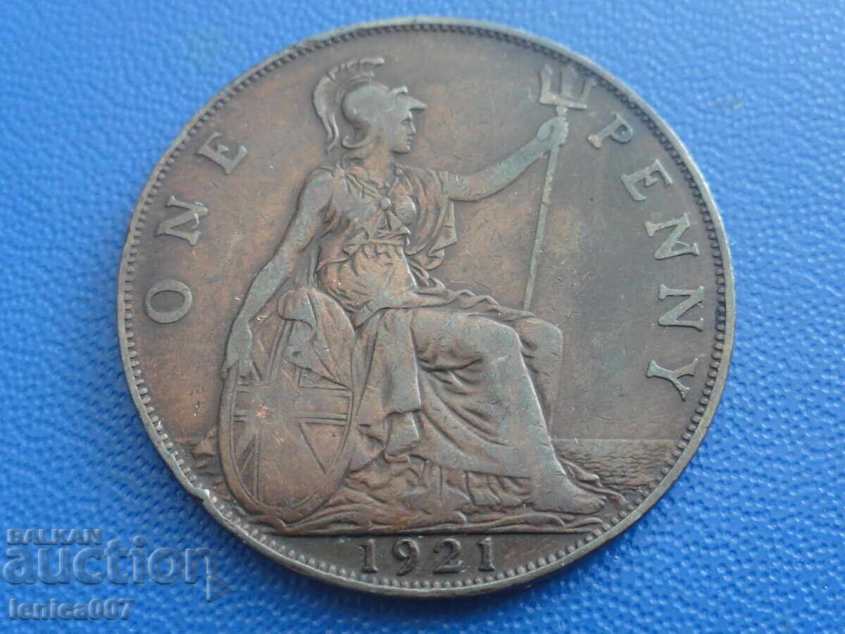 Auction  Great Britain 1921 - 1 penny (m)