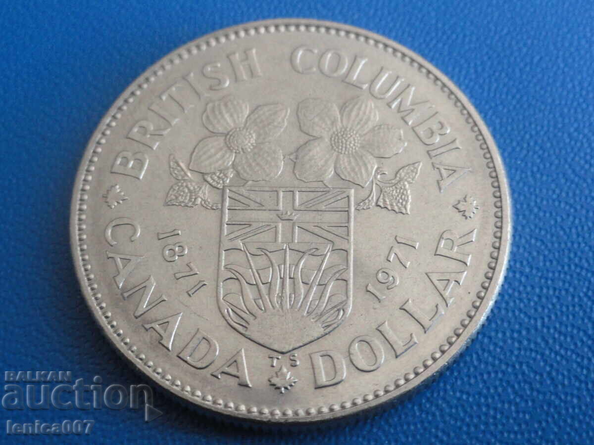 Auction Canada 1971 - 1 Dollar "British Columbia" (BU) Auction Canada 1971 - 1 Dollar "British Columbia" (BU)