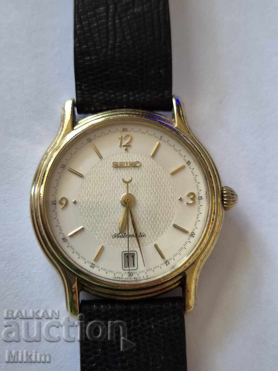 Ceas Seiko placat cu aur