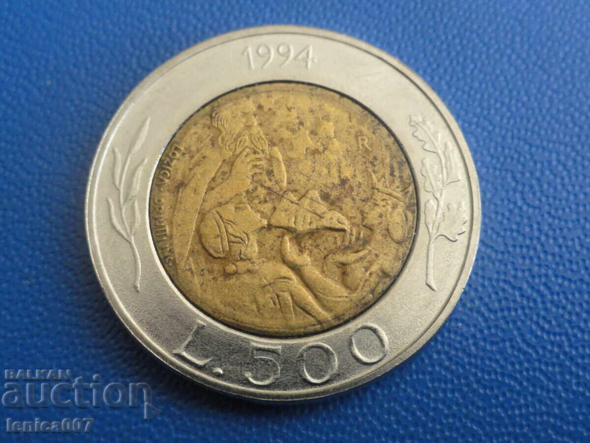 Άγιος Μαρίνος 1994 - 500 λίρες (μ) - 5