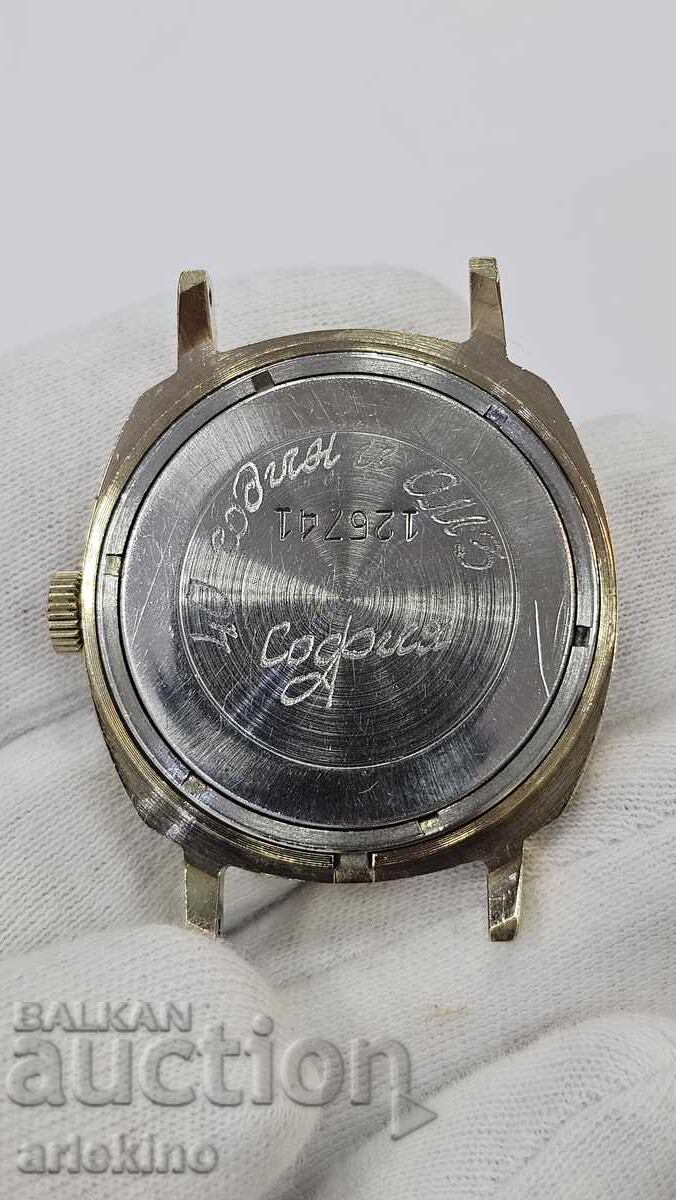 Ceas rusesc bărbătesc de mână URSS "SLAVA" cu dată - 5