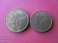1, 2 eurocenți 2007 Germania