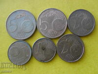1, 2 și 5 cenți euro 2009 Germania
