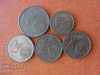 1 , 2 и 5 евро цента 2011 г. Германия