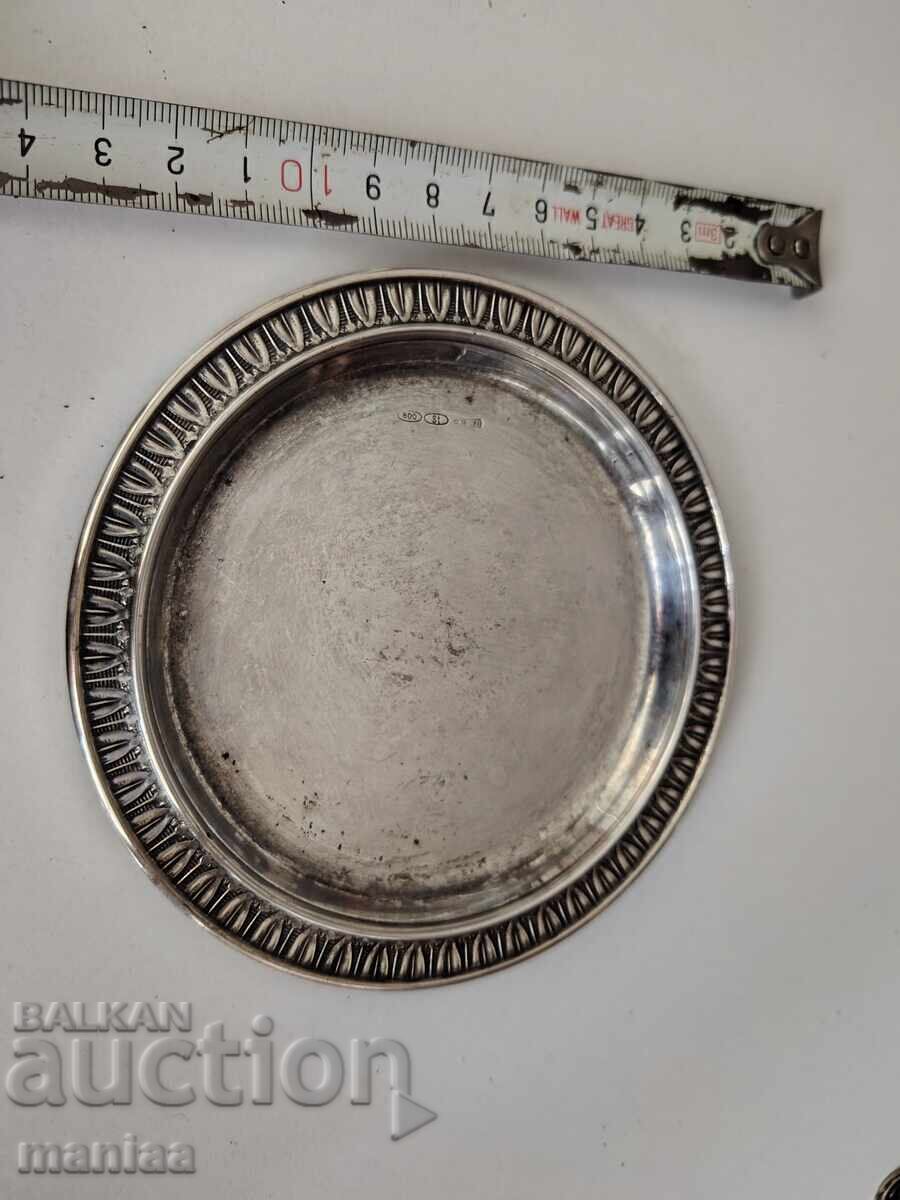 Frumoasă farfurioară din argint marcată - 5 Frumoasă farfurioară din argint marcată - 5