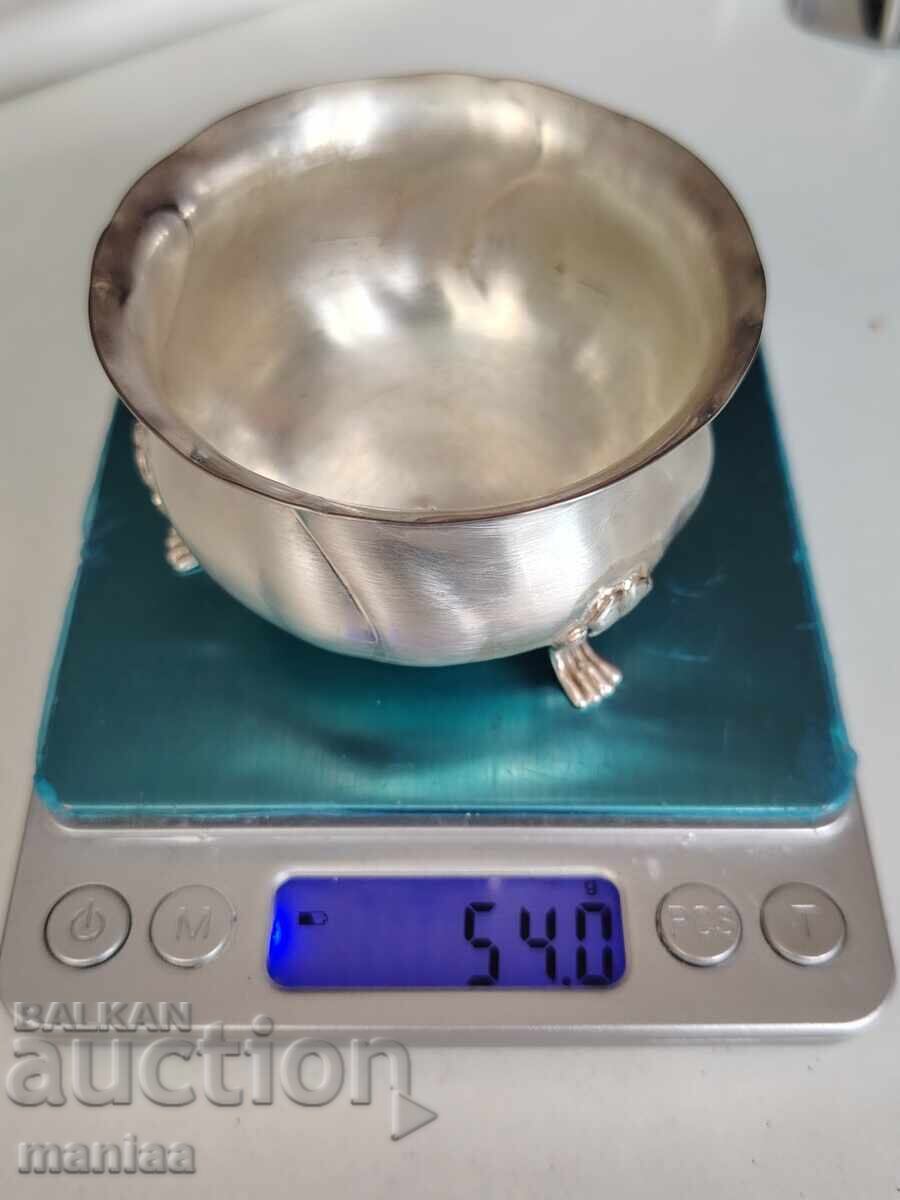 Beautiful silver marked bowl - 7