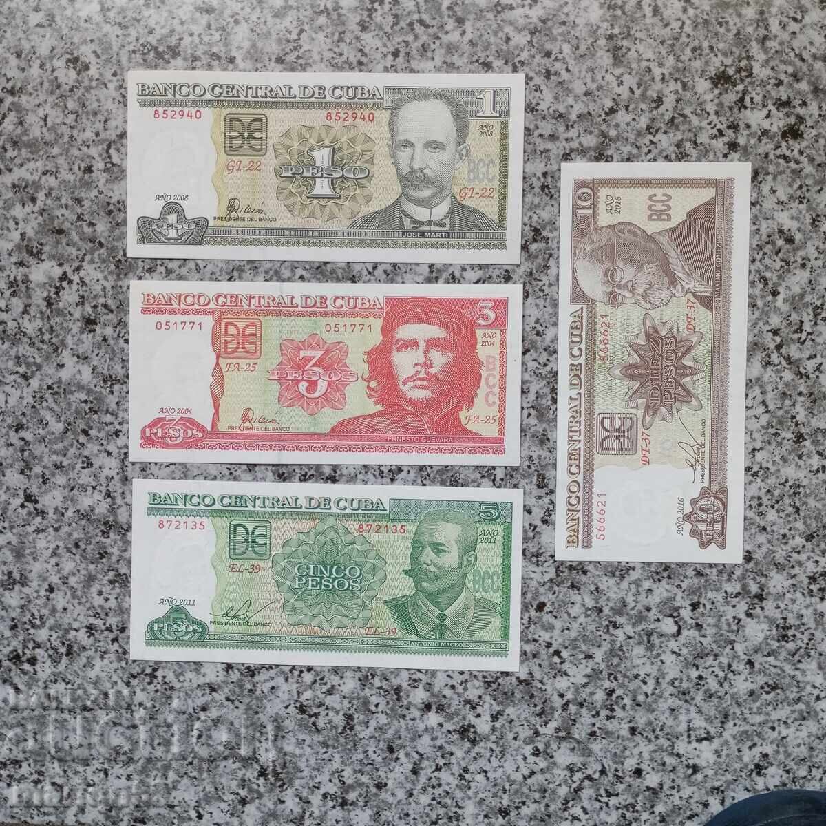 Cuba banknotes - all for €10