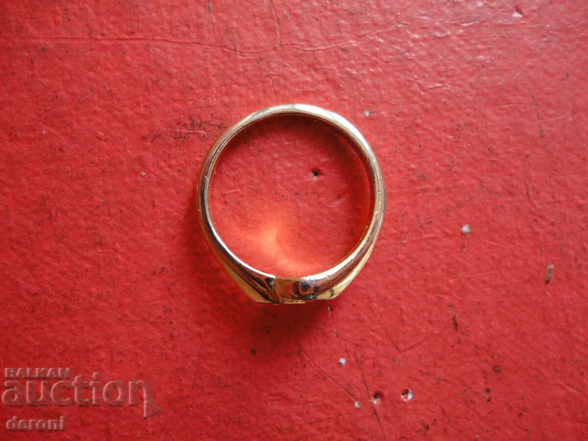 Auction Gold-plated ring with a stone 3 Auction Gold-plated ring with a stone 3
