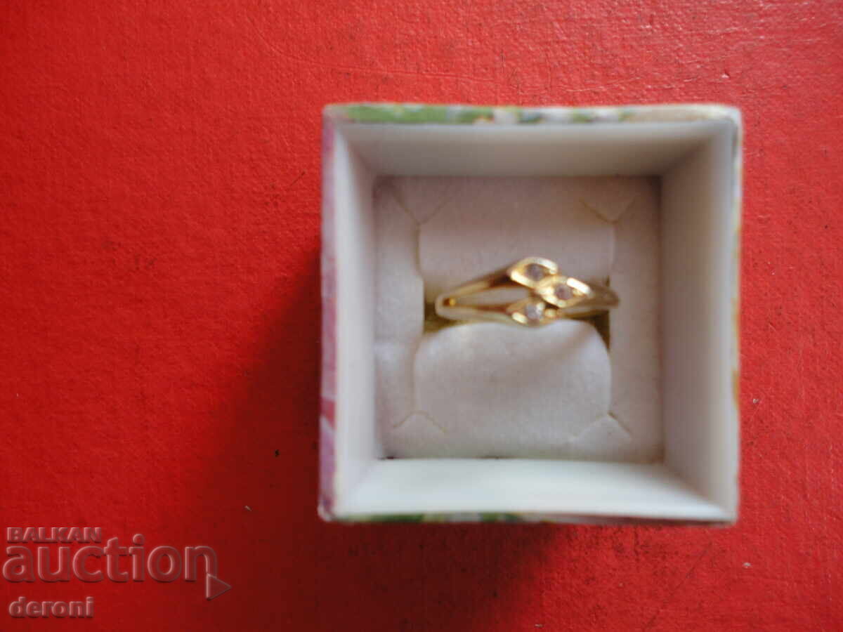 Delivery of Gold-plated ring with a stone 3 Delivery of Gold-plated ring with a stone 3