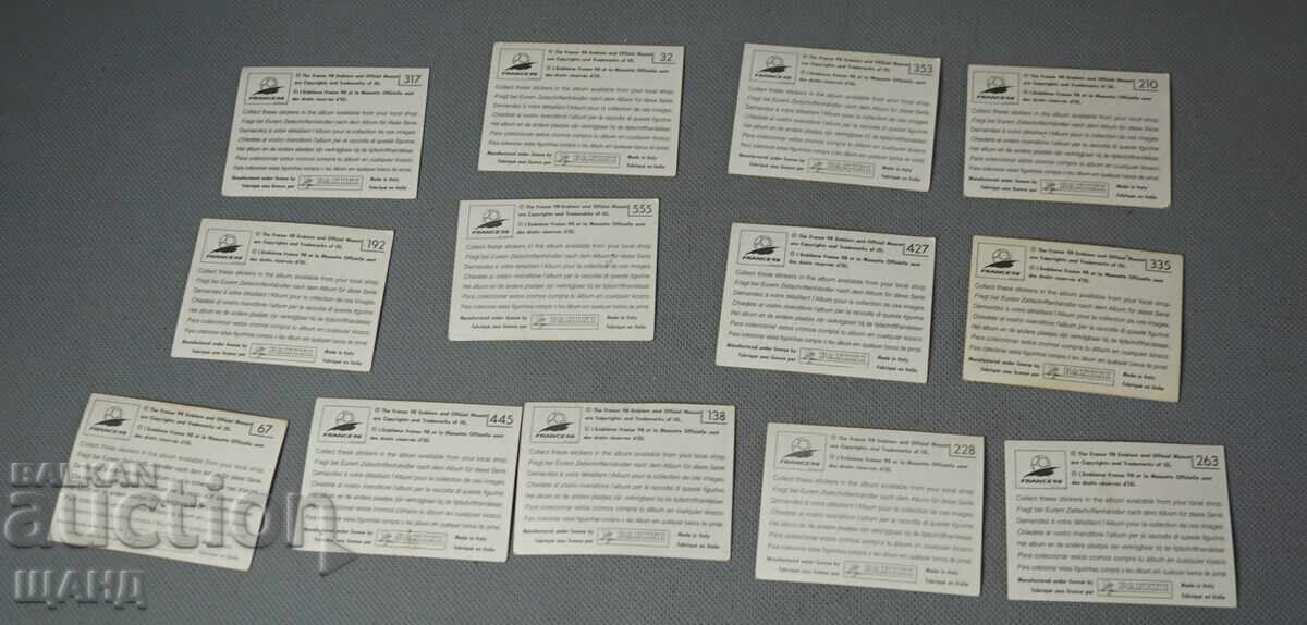 Delivery of 1998 France World Cup football stickers players teams
