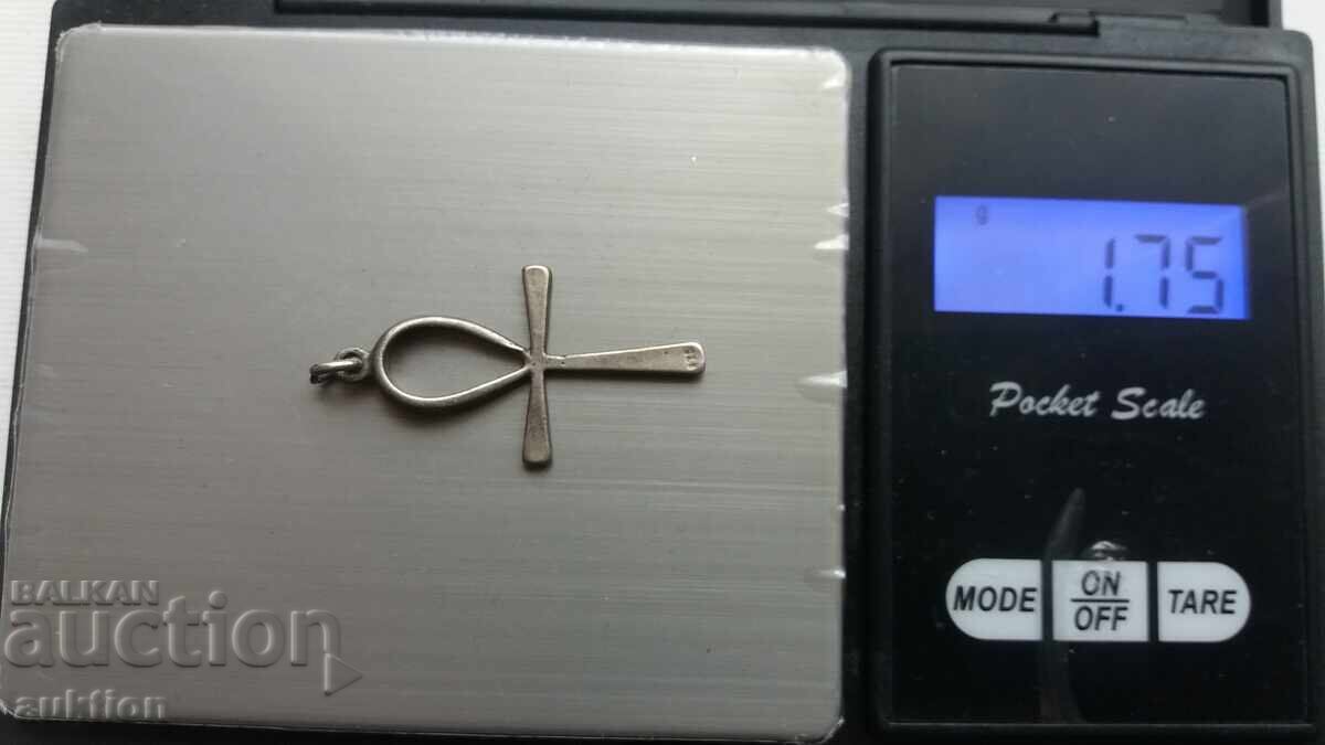 SILVER EGYPTIAN CROSS - 7