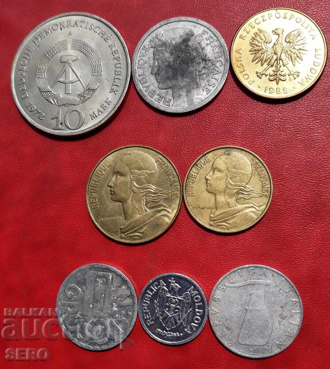 Lot mixt de 8 monede cu preț € 0.51 | 1.00 BGN