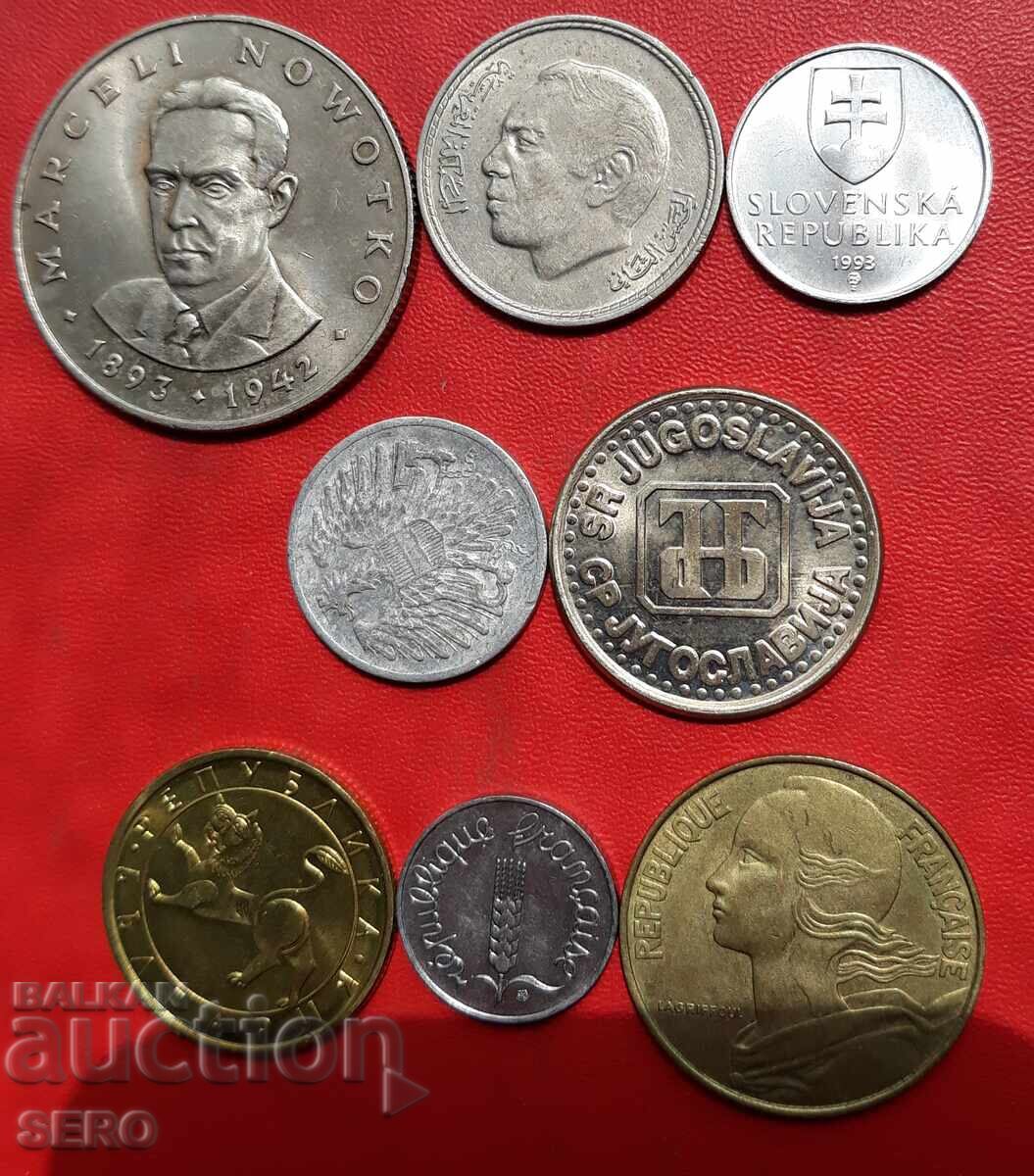 Lot mixt de 8 monede cu preț € 0.51 | 1.00 BGN Lot mixt de 8 monede cu preț € 0.51 | 1.00 BGN