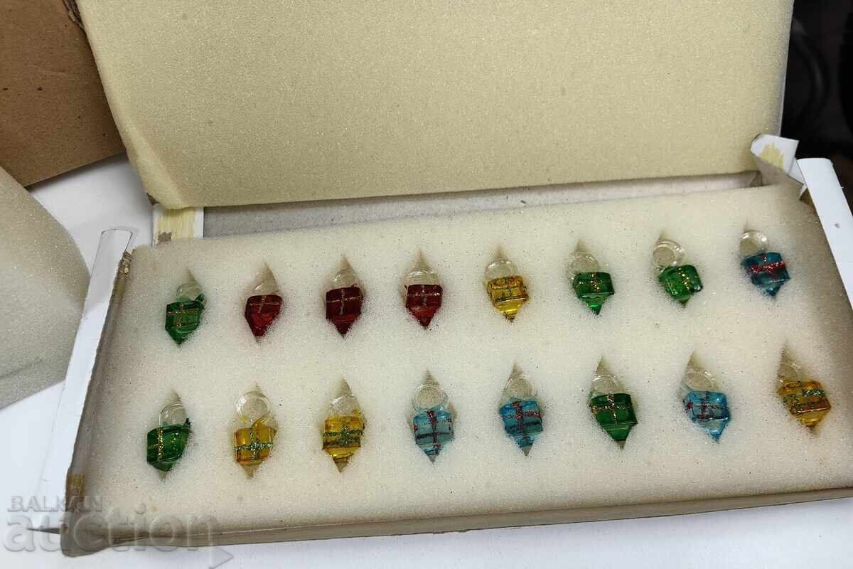 BRAD DE CRĂCIUN DIN STICLĂ CU ORNAMENTE PENDULARE DECORAȚIUNE DE CRĂCIUN NOTĂ cu preț € 15.00 | 29.34 BGN
