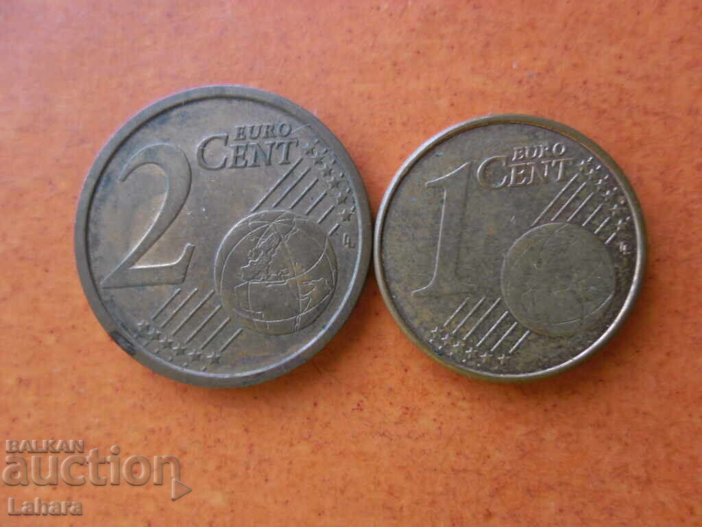 1 and 2 euro cents 2016 Italy 1 and 2 euro cents 2016 Italy