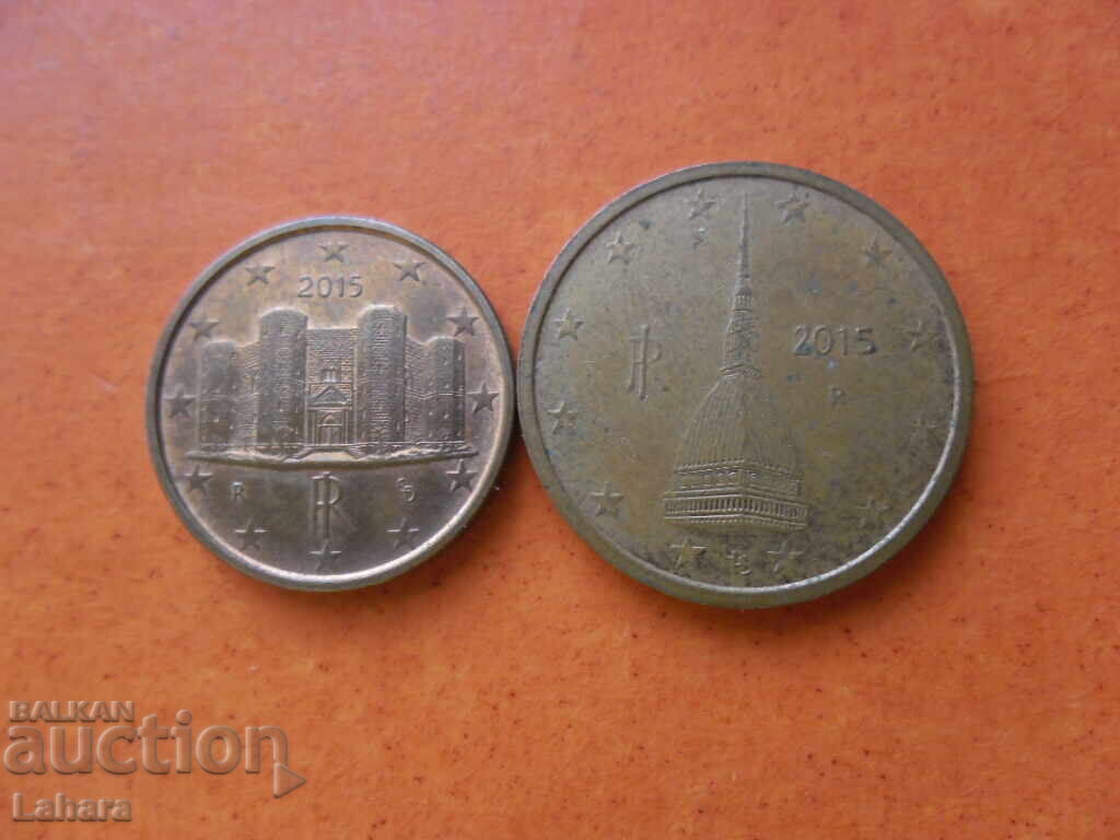 1 και 2 λεπτά του ευρώ 2015 Ιταλία με τιμή € 0.01 | 0.02 BGN 1 και 2 λεπτά του ευρώ 2015 Ιταλία με τιμή € 0.01 | 0.02 BGN