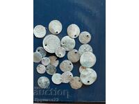 Ottoman, Silver coins with holes, 22 pcs