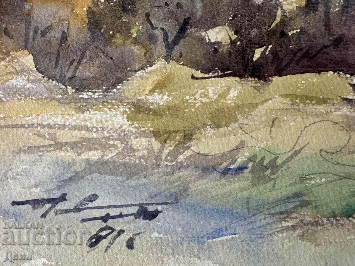 Licitație Acuarelă arh. Gheorghi Stoilov 1981