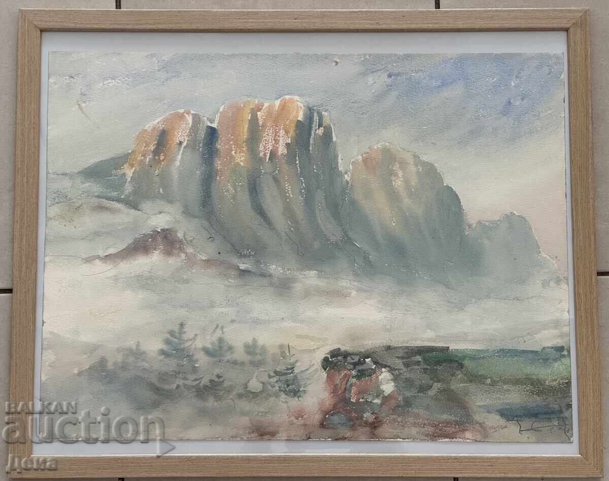 Acuarelă de arh. Gheorghe Stoilov