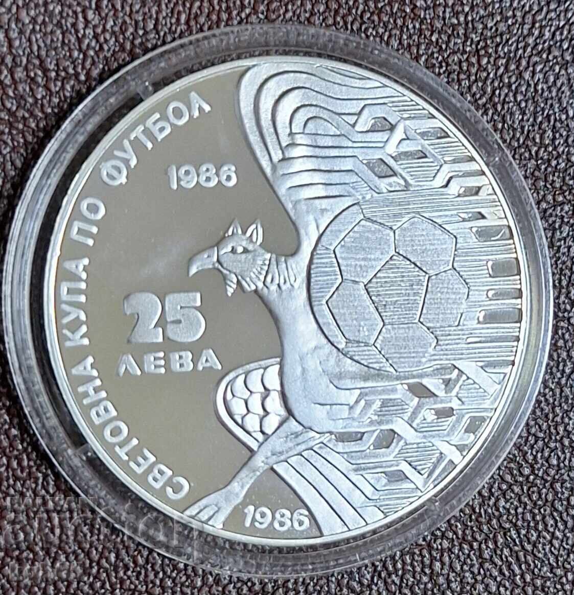 25 leva 1986 Grifon UNC, monedă de monetărie 25 leva 1986 Grifon UNC, monedă de monetărie