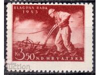 Κροατία-1945-1η Μαΐου-Εργατική Πρωτομαγιά-σειρά γραμματοσήμων, MLH