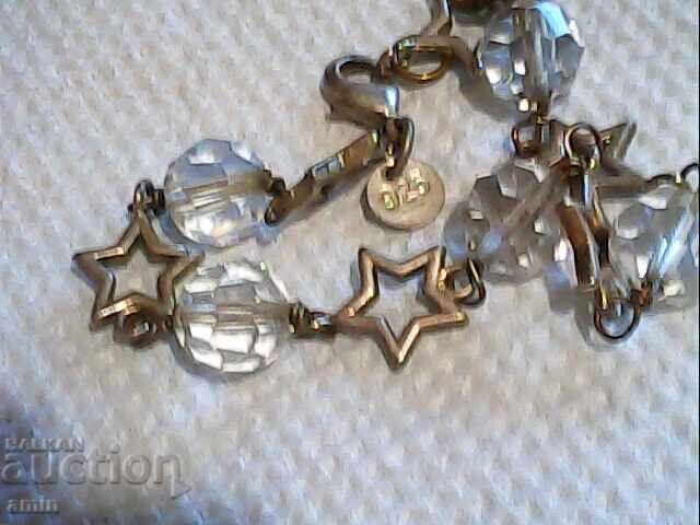 old silver-plated bracelet with crystals with price € 5.00 | 9.78 BGN