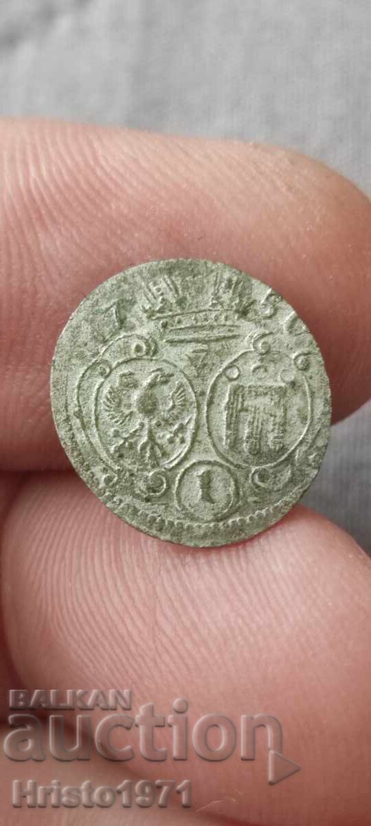 1 κρόιτσερ 1750 Μόντφορτ-Πέγκαου με τιμή € 40.00 | 78.23 BGN