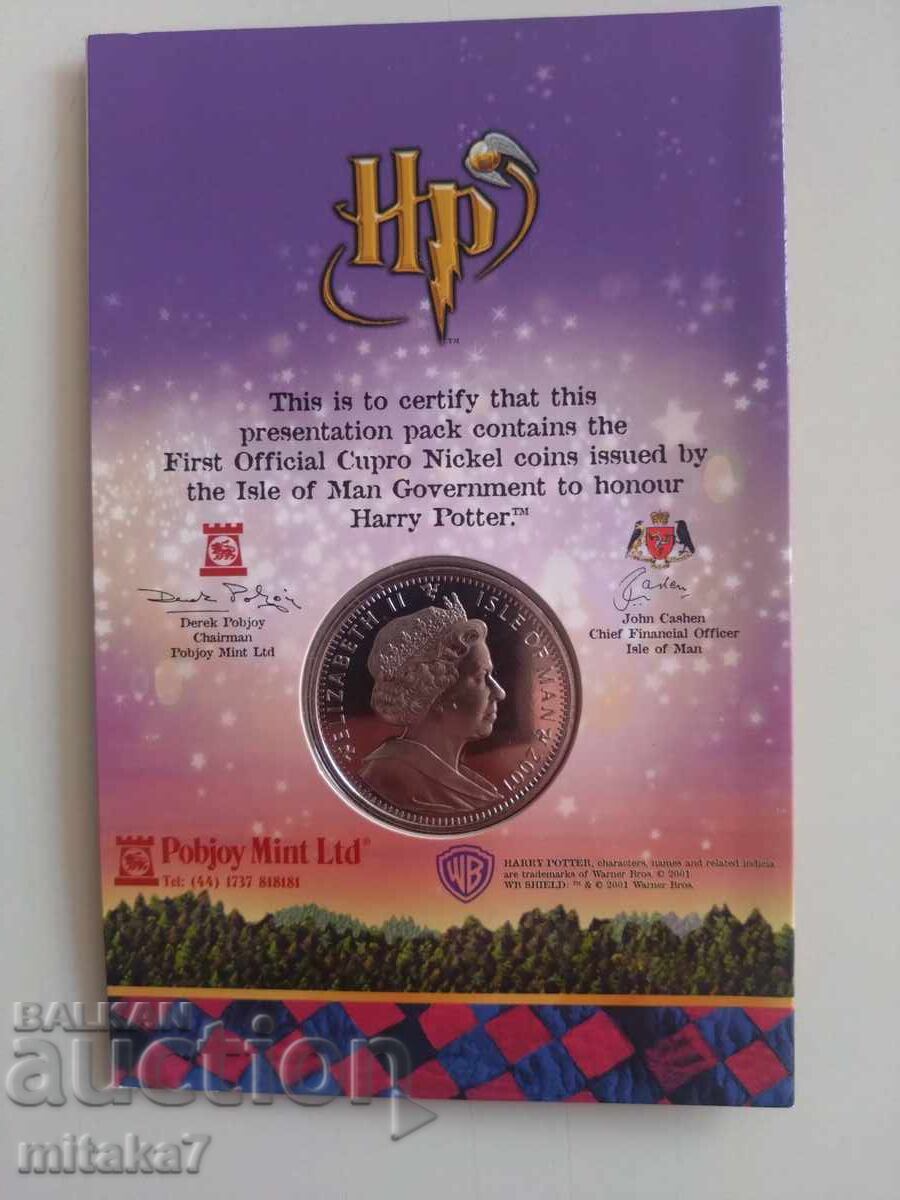 Delivery of 1 Crown 2001, Isle of Man, Harry Potter