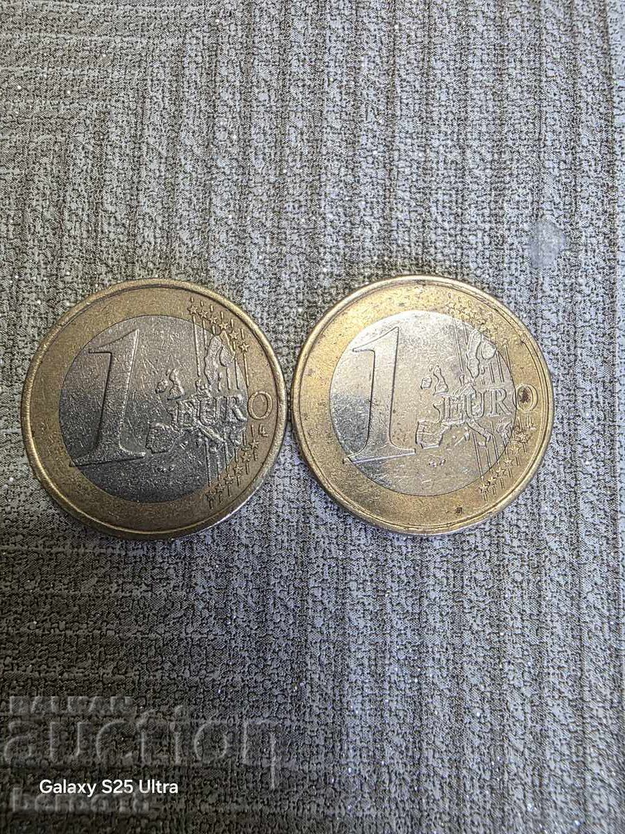 Livrarea Monedă euro de 1 euro bătută cu matriță ruptă