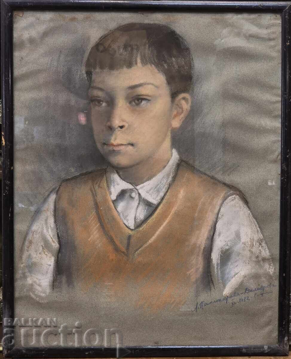 Auction  Lyuba Palikarova - Portrait of a little boy 1932