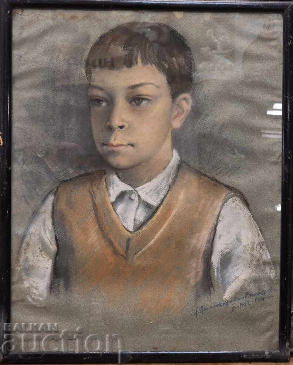 Delivery of Lyuba Palikarova - Portrait of a little boy 1932