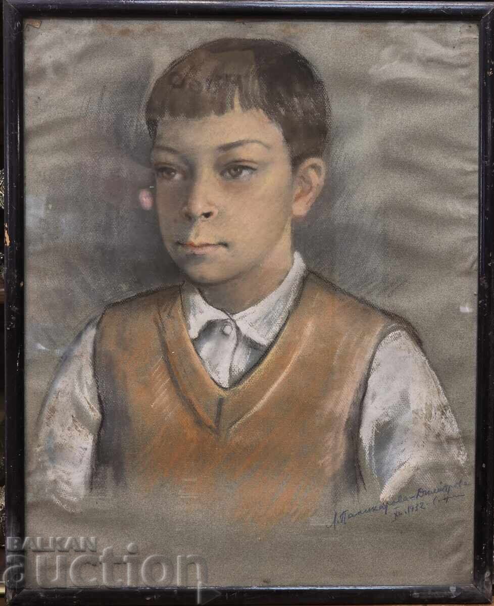 Lyuba Palikarova - Portrait of a little boy 1932